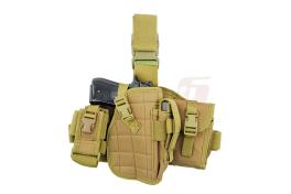 8Fields platforma molle cu toc pistol si buzunare Coyote