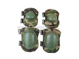 ACM set genunchiere + cotiere Woodland