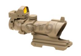 Aim-O combo combat scope ACOG 4x32 / Reflex Sight QD Desert