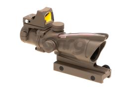 Aim-O combo combat scope ACOG 4x32C / Reflex Sight Fibra Desert