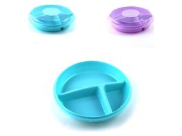 Cutie 3 compartimente rotund cu capac Bee 6105