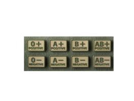 Helikon-Tex cu patch cu grupa sange AB- Coyote