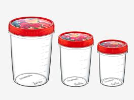 Set 3 cutii alimente gradate 3lt SA 240