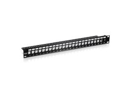 Patch Panel ecranat 24 porturi blank keystone 1U