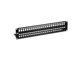 Patch Panel ecranat 48 porturi blank keystone 2U
