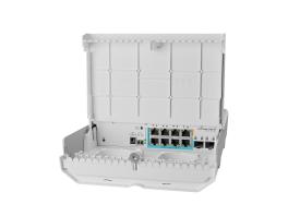 Smart Switch outdoor, 8 x Gigabit (7 PoE in), 2 x SFP+ 10Gbps