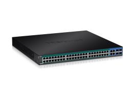Switch 52 porturi Gigabit Web Smart, 48 x PoE+, 4 x Gigabit/SFP - TRENDnet