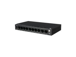 Switch 8 porturi PoE, 2 port uplink, 120W