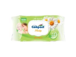 Ultra Compact Servetele umede cu capac pentru bebelusi Camomile WW112