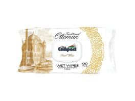 Ultra compact servetele umede cu capac Traditional Ottoman Pearl White 100 buc WW150