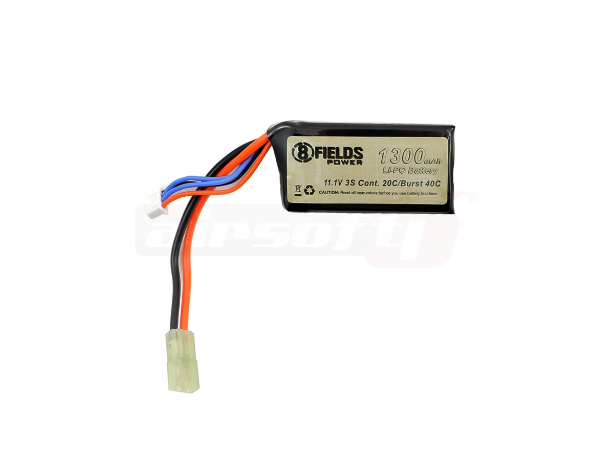8Fields acumulator LiPo 11.1V 1300 mAh compact mic