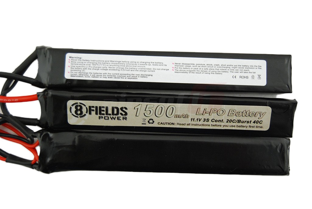 8Fields acumulator LiPo 11.1V 1500 mAh crane x3