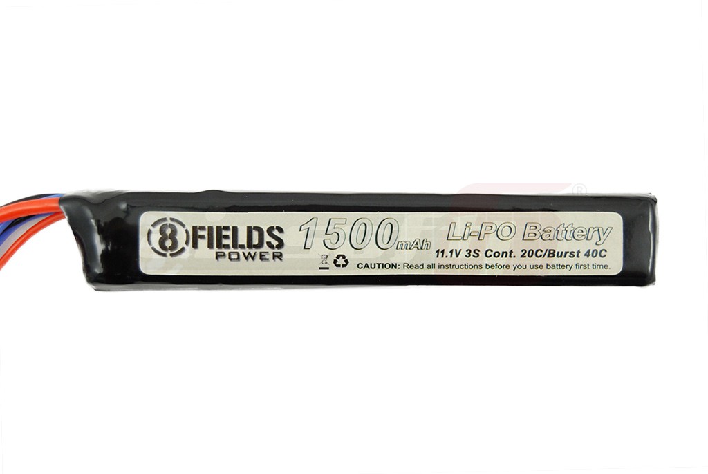 8Fields acumulator LiPo 11.1V 1500mAh compact lung