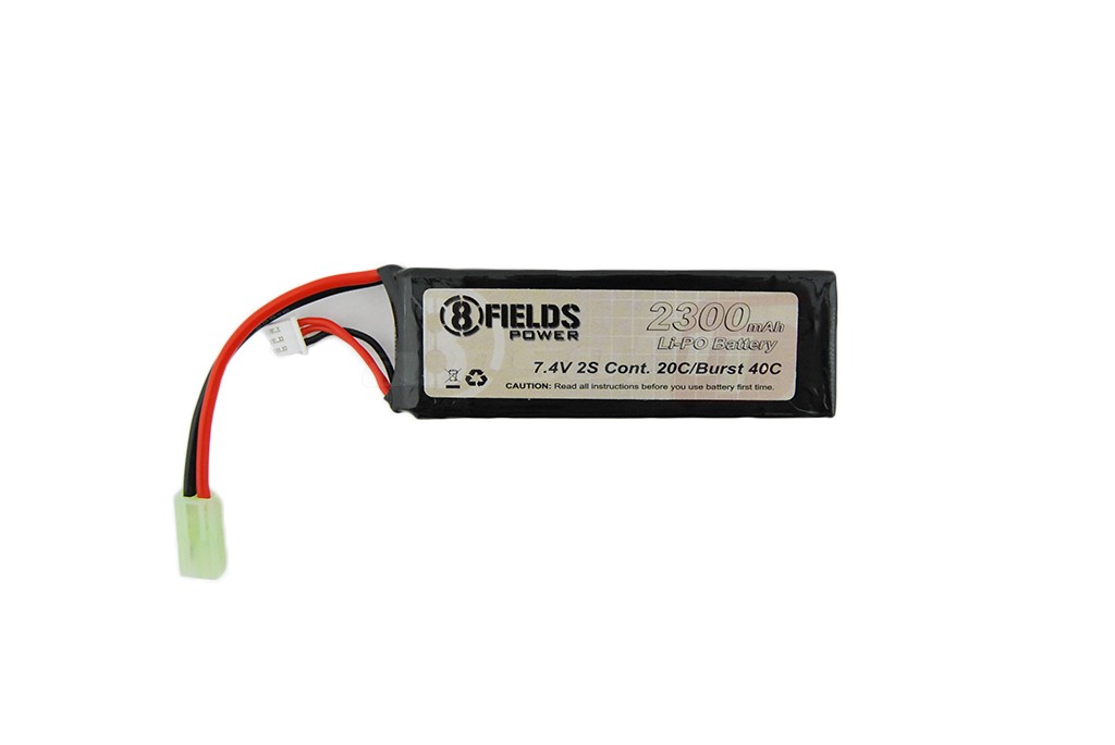 8Fields acumulator LiPo 7.4V 2300 mAh compact