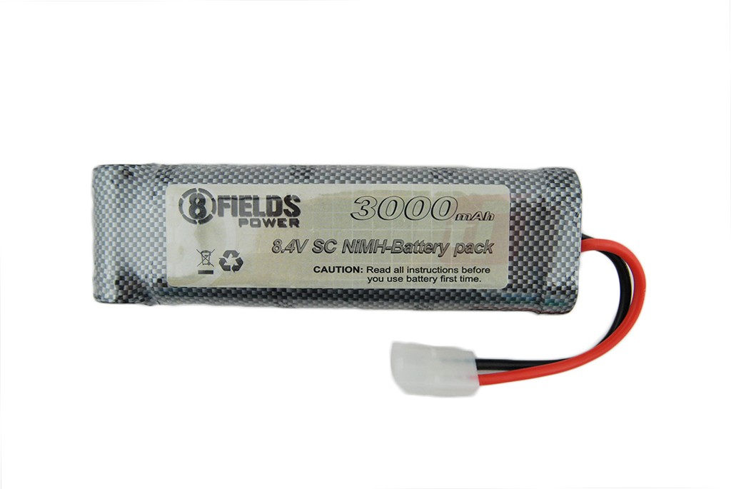 8Fields acumulator NiMh 8.4V 3000mAh large compact