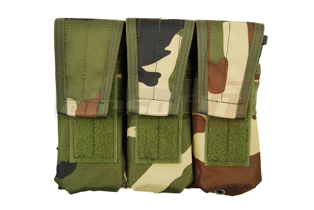8Fields buzunar triplu port incarcatoare M4/M16/AK Woodland 