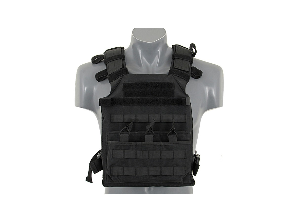 8Fields plate carrier Assault cu placi SAPI Negru
