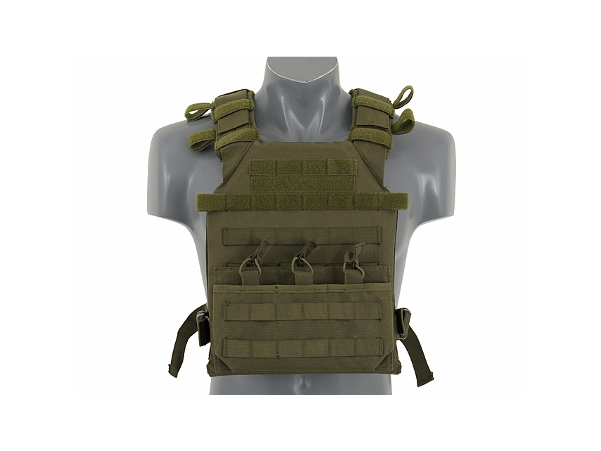 8Fields plate carrier Assault cu placi SAPI Olive