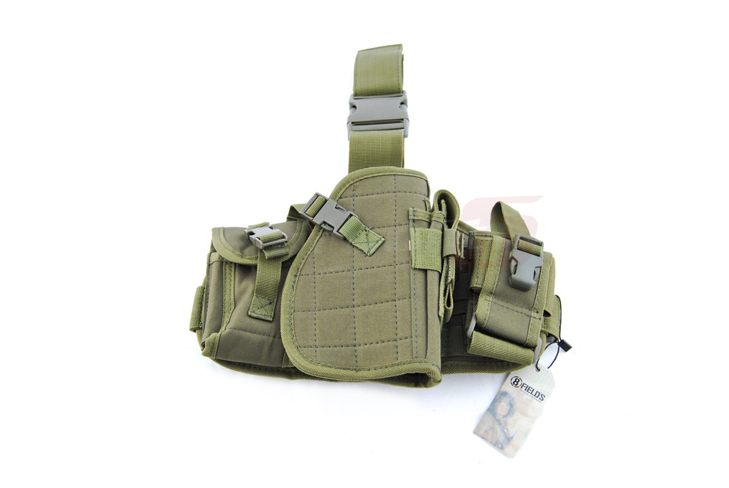 8Fields platforma molle cu toc pistol si buzunare Olive