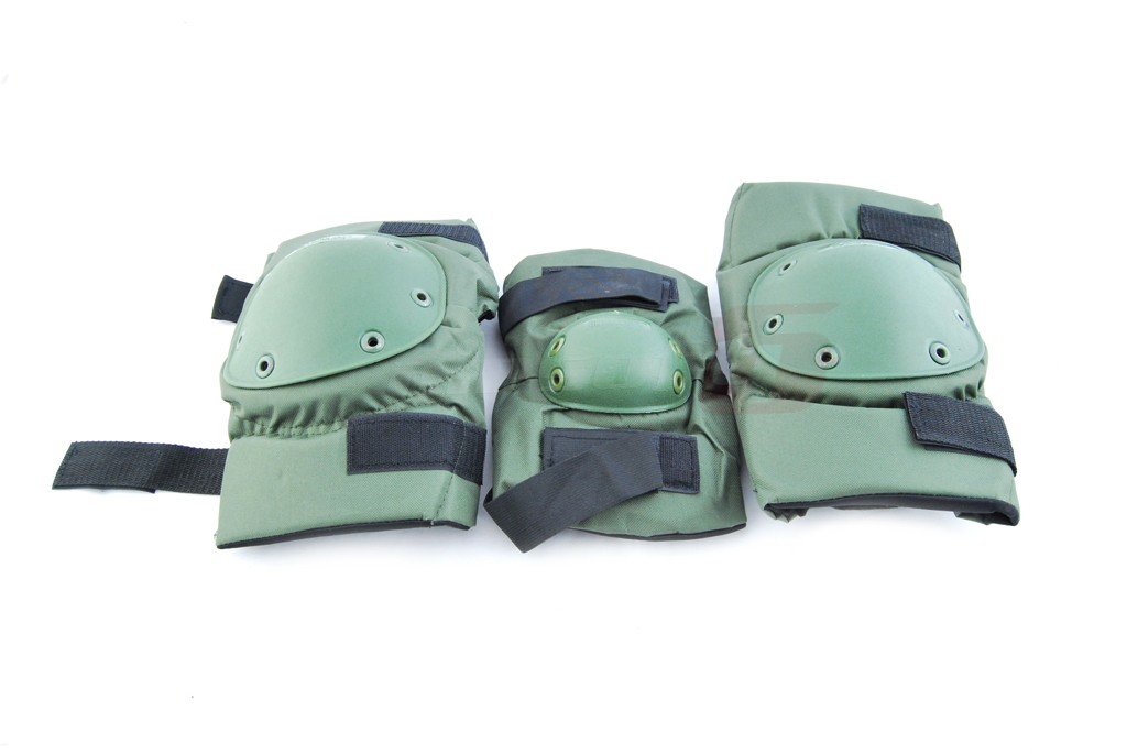 8Fields set genunchiere + cotiere Olive