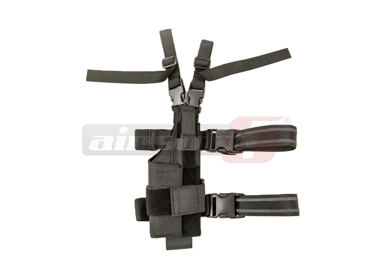 8Fields toc pistol modular pentru picior Negru