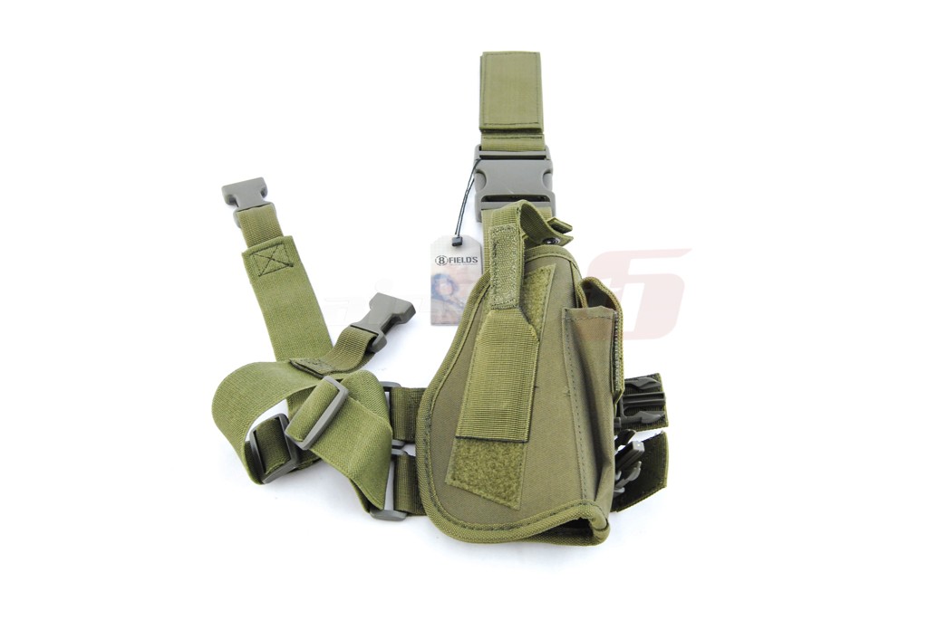 8Fields toc pistol universal pentru picior Olive