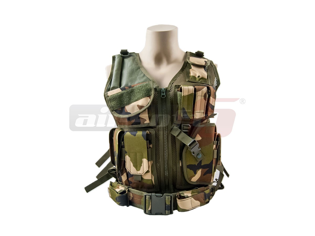 8Fields vesta tactica cu plasa Woodland