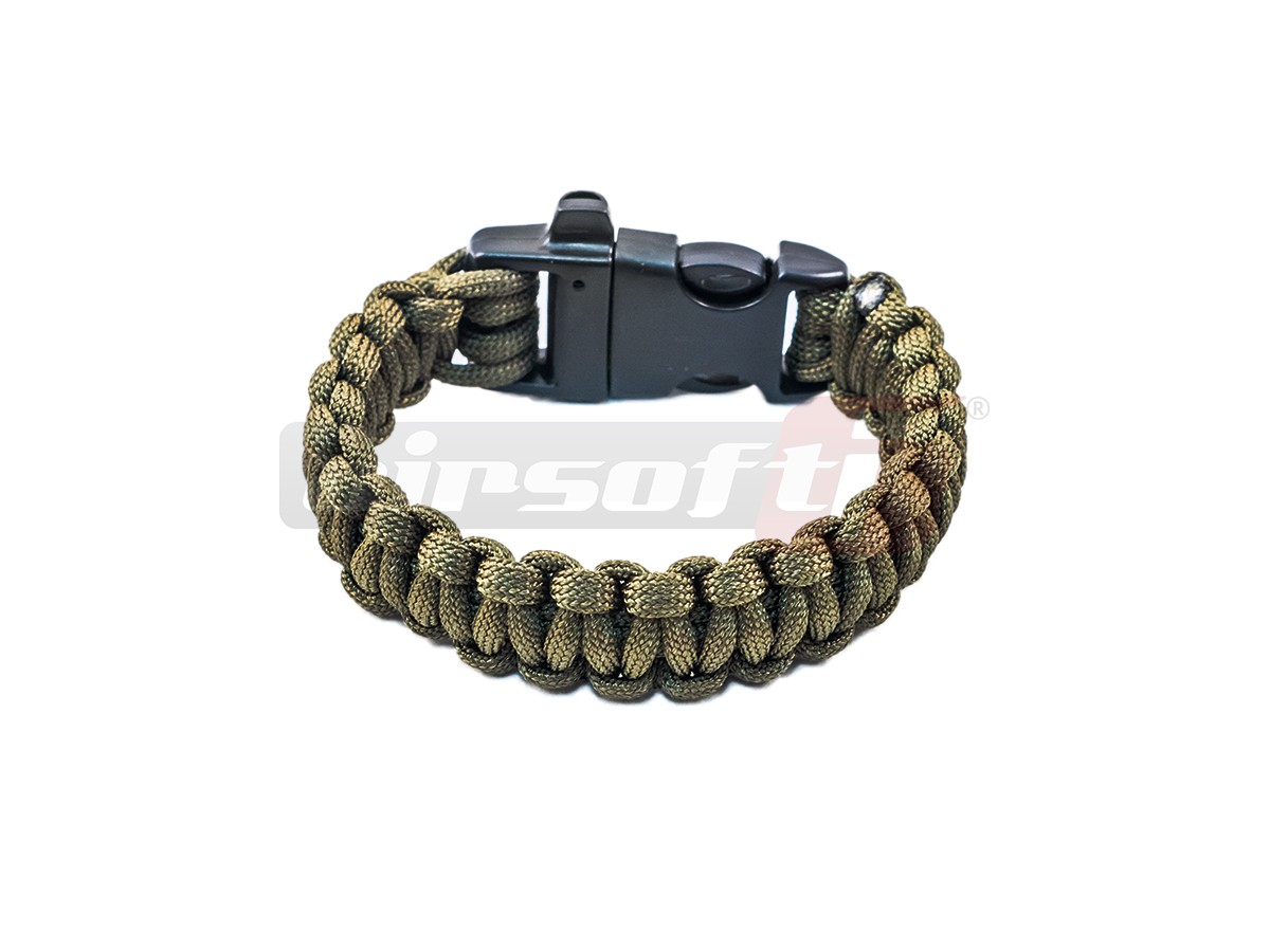 ACM bratara sfoara paracord Olive