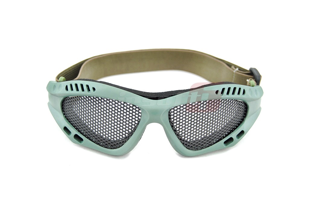 ACM ochelari de protectie simpli cu plasa Olive