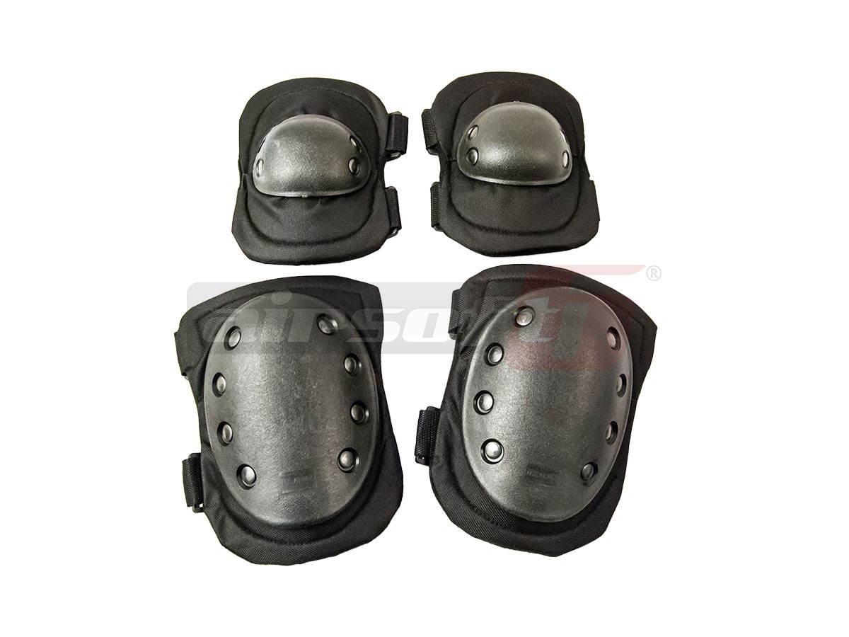 ACM set genunchiere + cotiere Negru