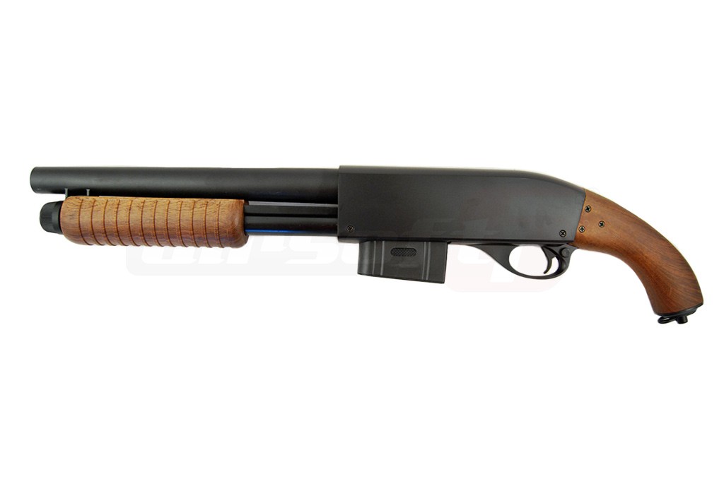 ACM shotgun M870 scurt imitatie lemn