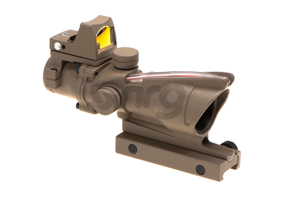 Aim-O combo combat scope ACOG 4x32C / Reflex Sight Fibra Desert