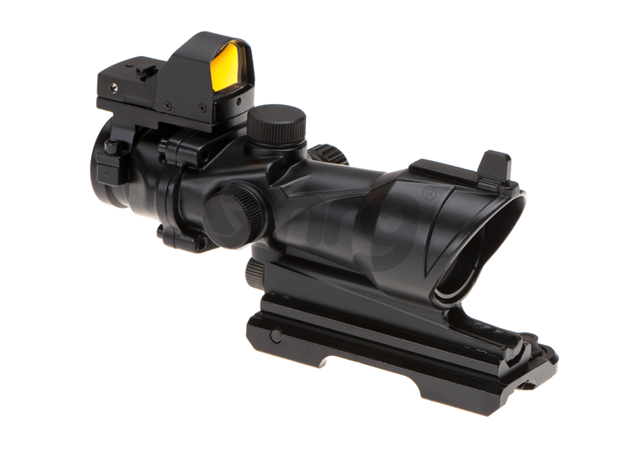 Aim-O combo combat scope ACOG 4x32IR / Reflex Sight QD Negru
