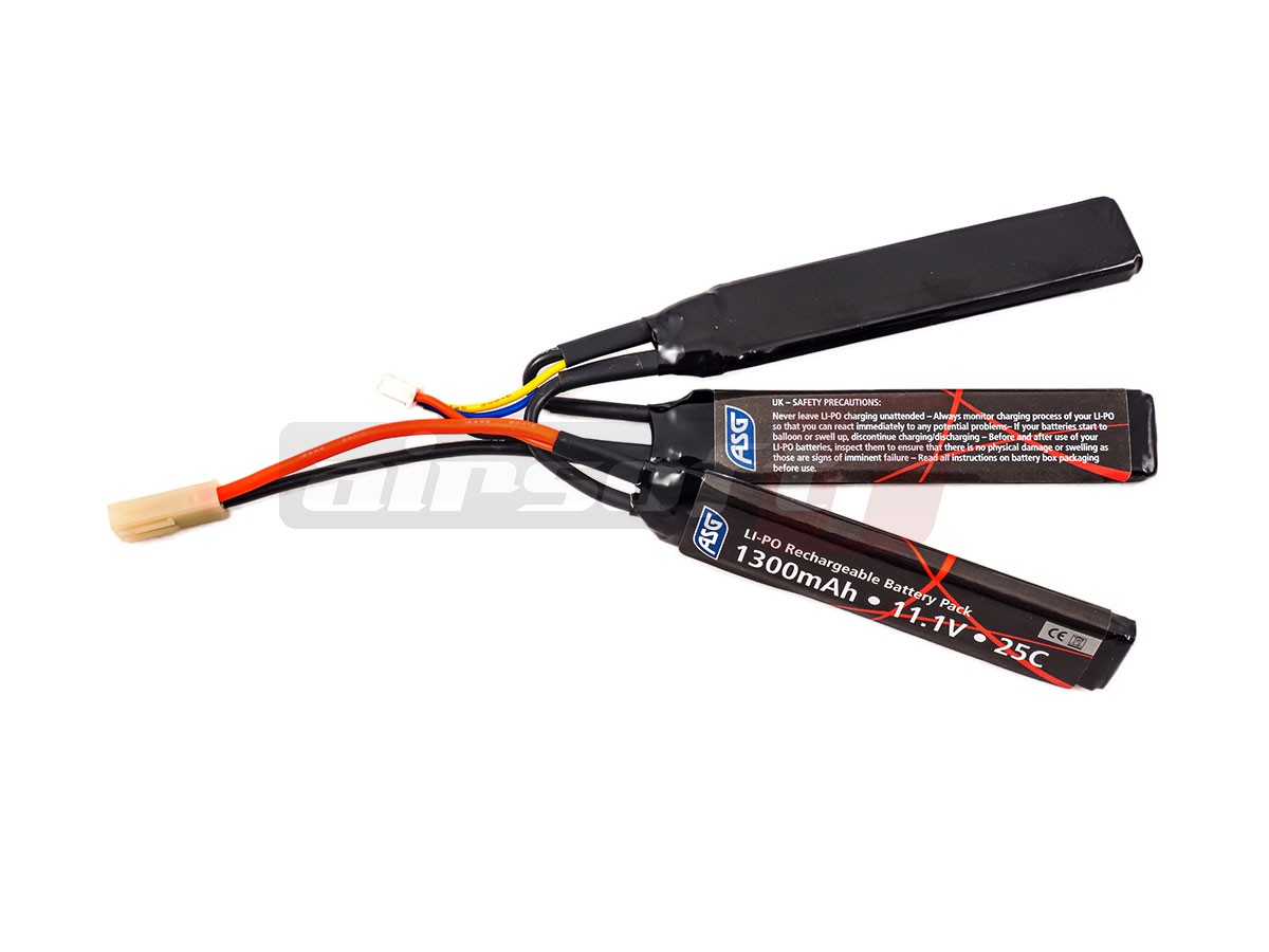 ASG acumulator LiPo 11.1V 1300mAh crane x3