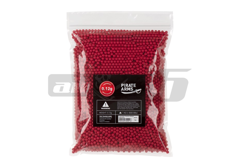 Bile Pirate Arms 0.12g 8300 buc rosii