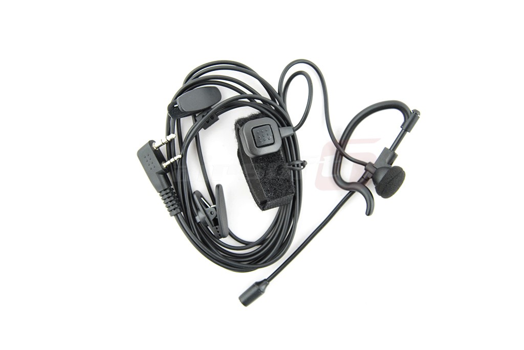 Casca cu microfon puxing 777 - 888 cu PTT pentru deget si microfon lung pe casca