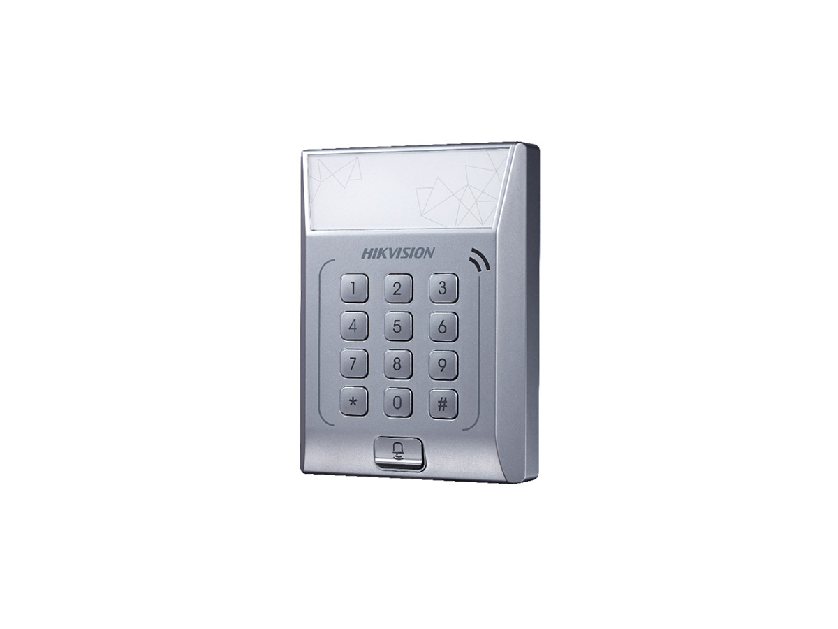 Cititor standalone cu tastatura si cartele de proximitate Hikvision, DS- K1T801M