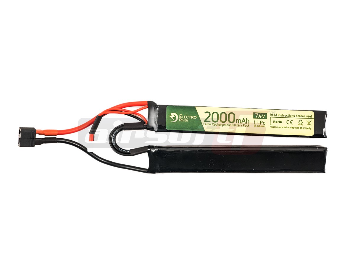 Electro River acumulator LiPo 7.4V 2000mAh crane Deans