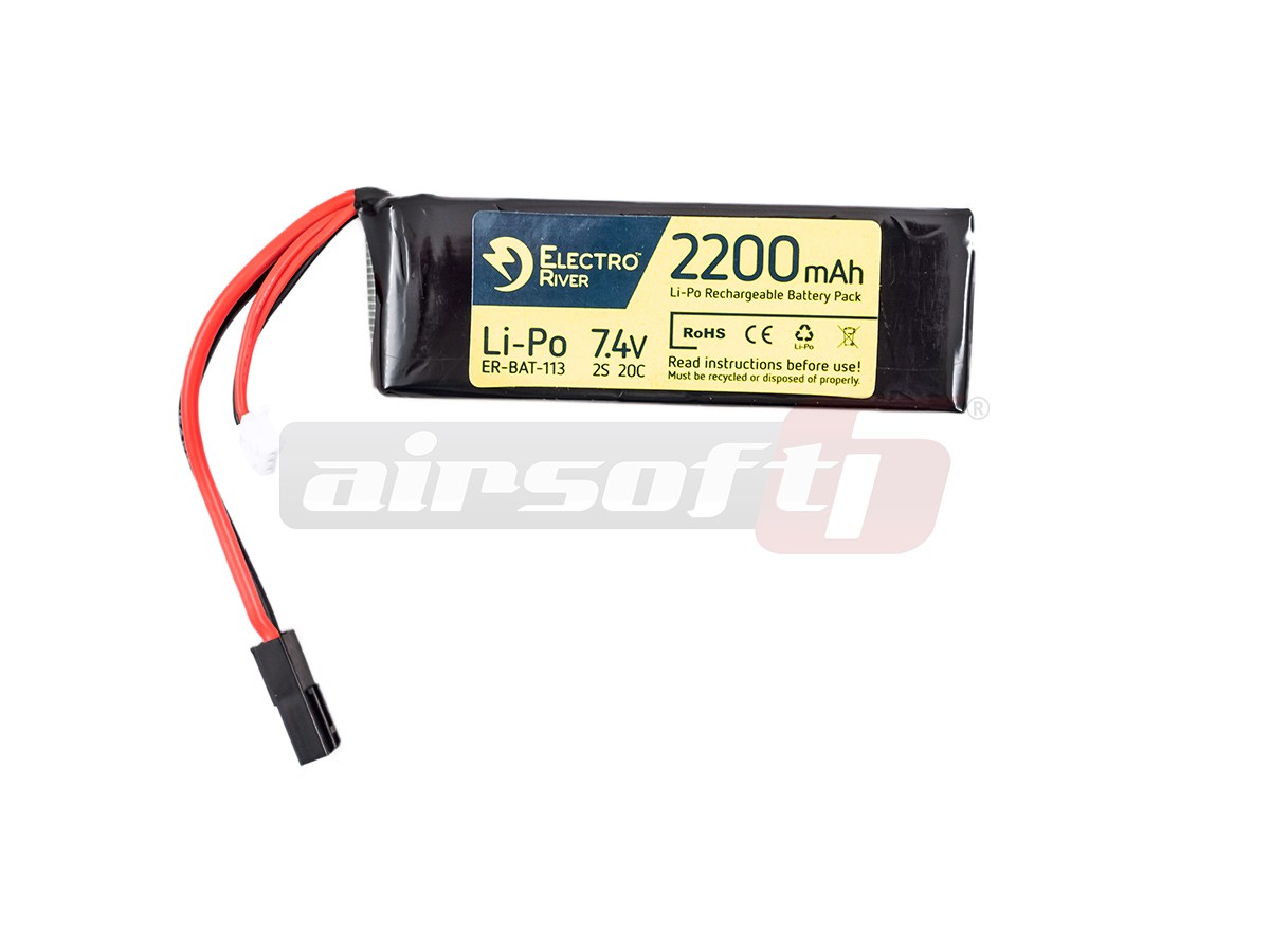 Electro River acumulator LiPo 7.4V 2200mAh compact