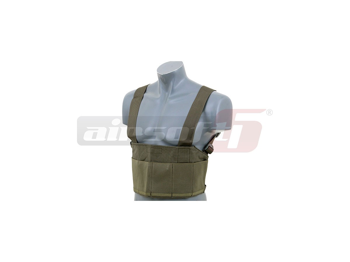 Emerson chest rig cu buzunare elastice Olive