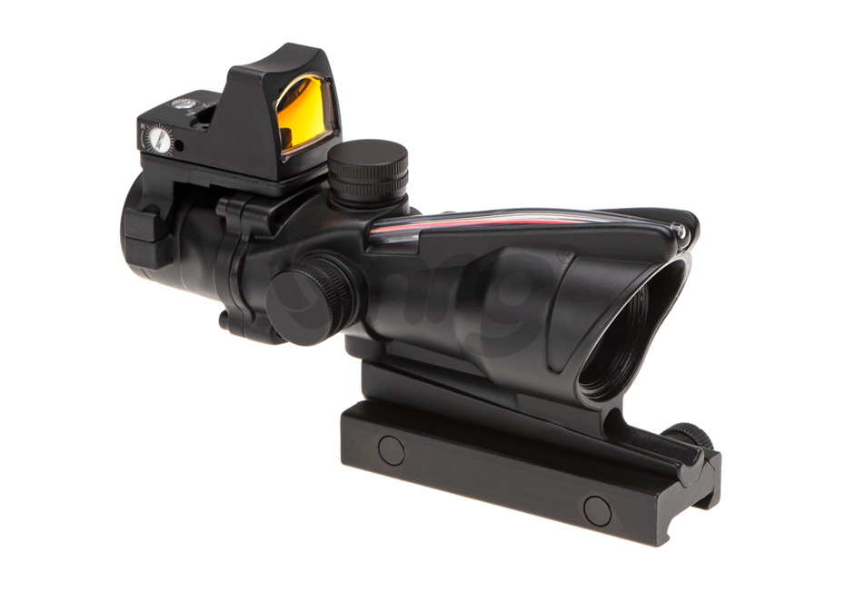 Emerson combo battle scope ACOG 4x32 / Reflex Sight Fibra Negru