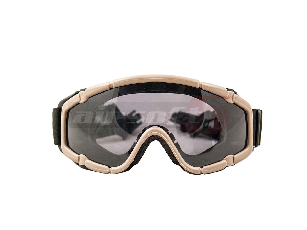 FMA ochelari protectie cu montura pentru casca Dark Earth