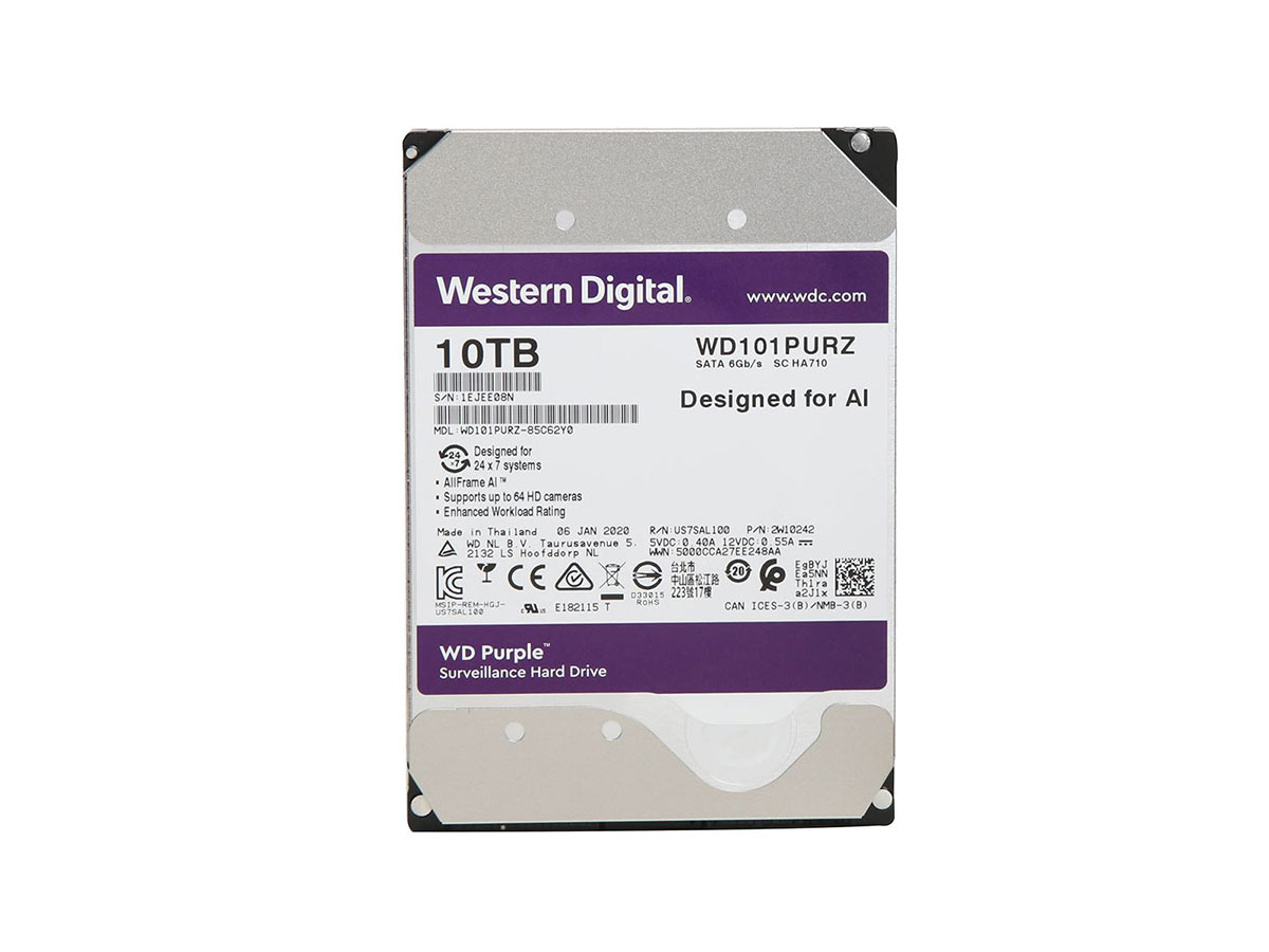 HDD intern WD, 3.5", 10TB, PURPLE