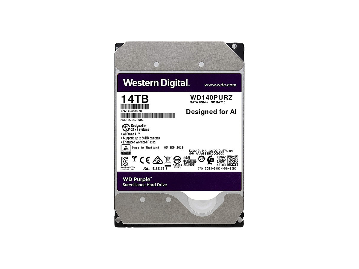 HDD intern WD, 3.5", 14TB, PURPLE