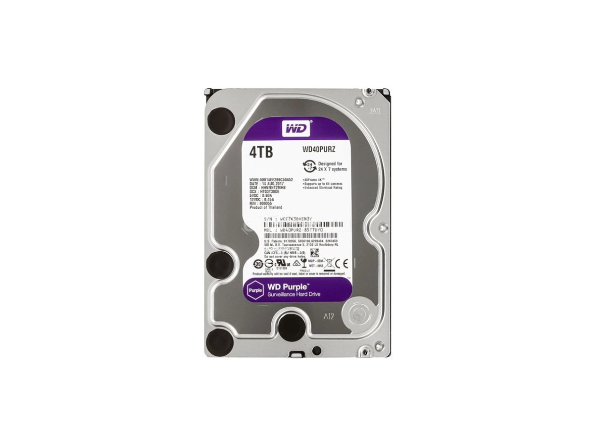 HDD intern WD, 3.5", 4TB, PURPLE