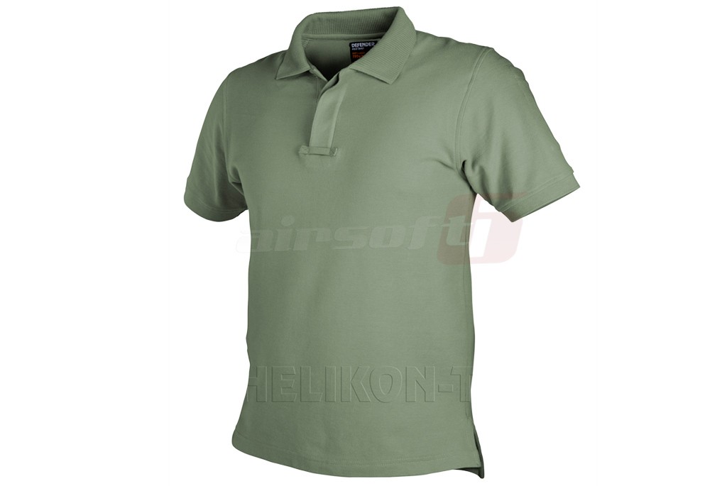 Helikon-Tex tricou polo bumbac Defender Olive (L)