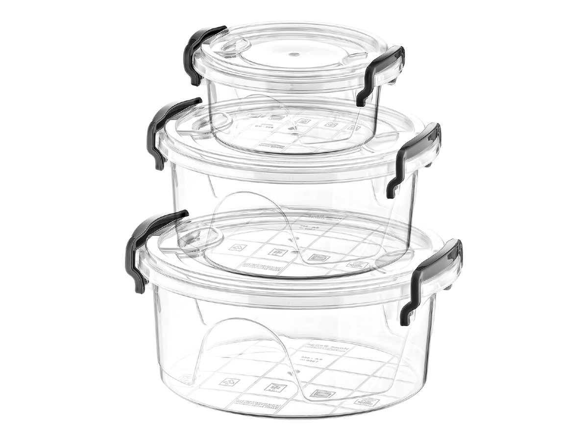 Set 3 cutii alimente rotunde Bonny SA 696