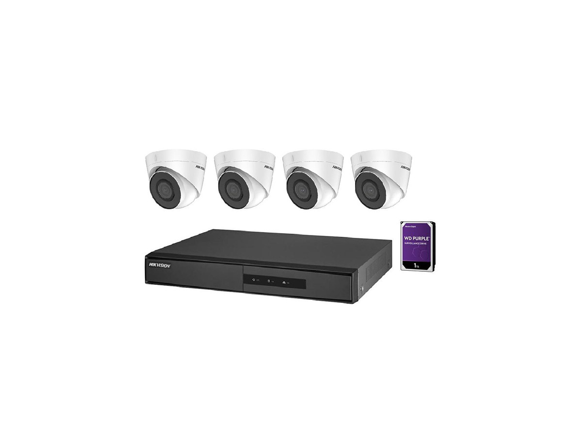 Kit supraveghere Hikvision IP NK42E2H-1T(WD)