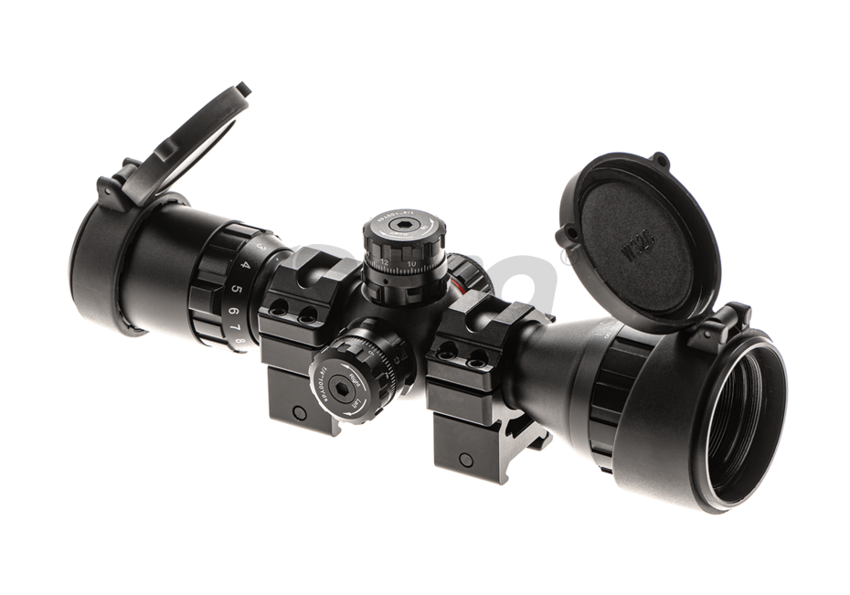 Leapers luneta BugBuster AO RGB Mil-dot 3-9x32 1'' cu inele QD