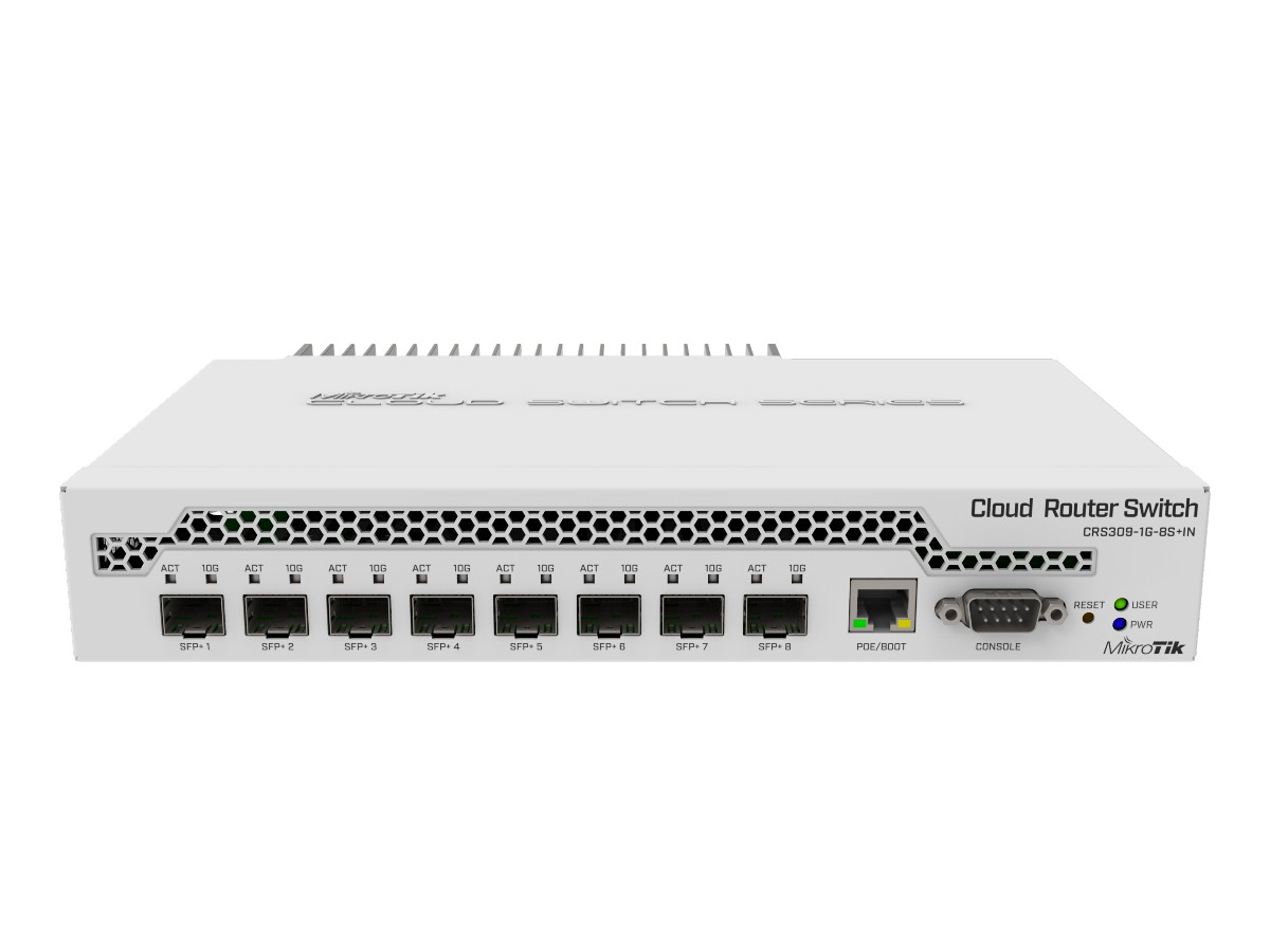 Management Switch 1 x Gigabit, 8 x SFP+